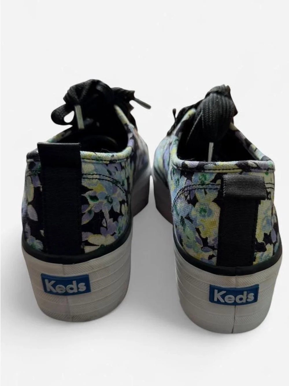 Keds | Blue Floral Print | Platform Sneakers | Size 6